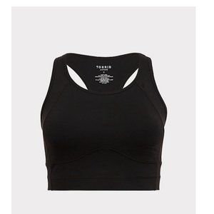 Torrid Black Longline Wicking Sports Bra